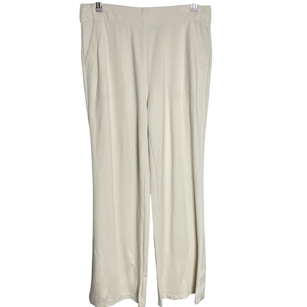 NWT Max Studio Cream Soft Boot Cut Pant Pull Over Women's XL